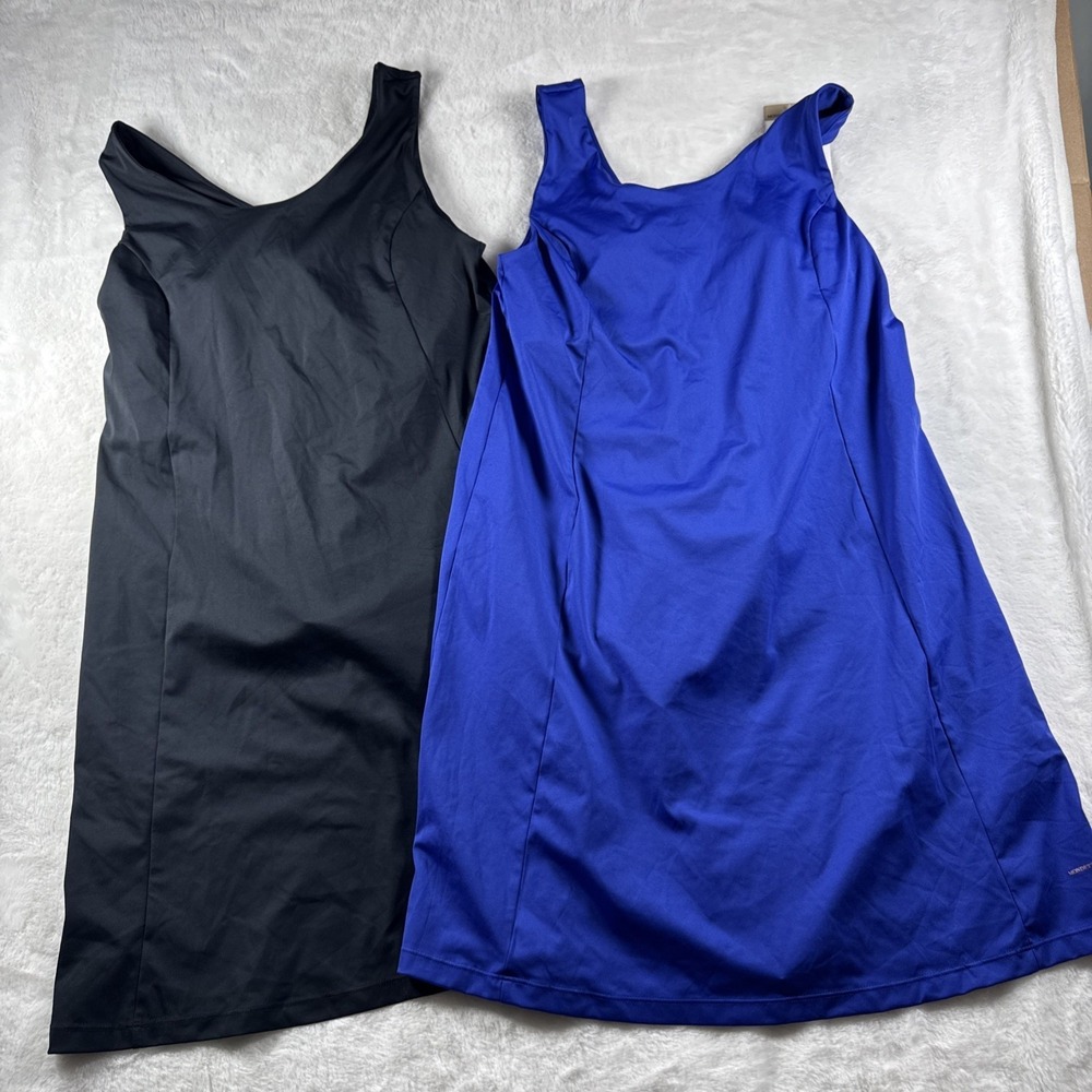 Lot of 2 Mondetta Women's Everyday 2-IN-1 Tennis Dress & Short Blue Black Size S
